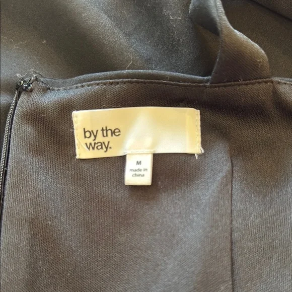 Elegant by the way. Black Square Neck Mini Dress Size M - Picture 6 of 7